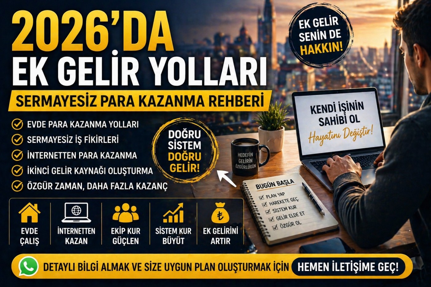 2026’DA EK GELİR YOLLARI | SERMAYESİZ PARA KAZANMA REHBERİ