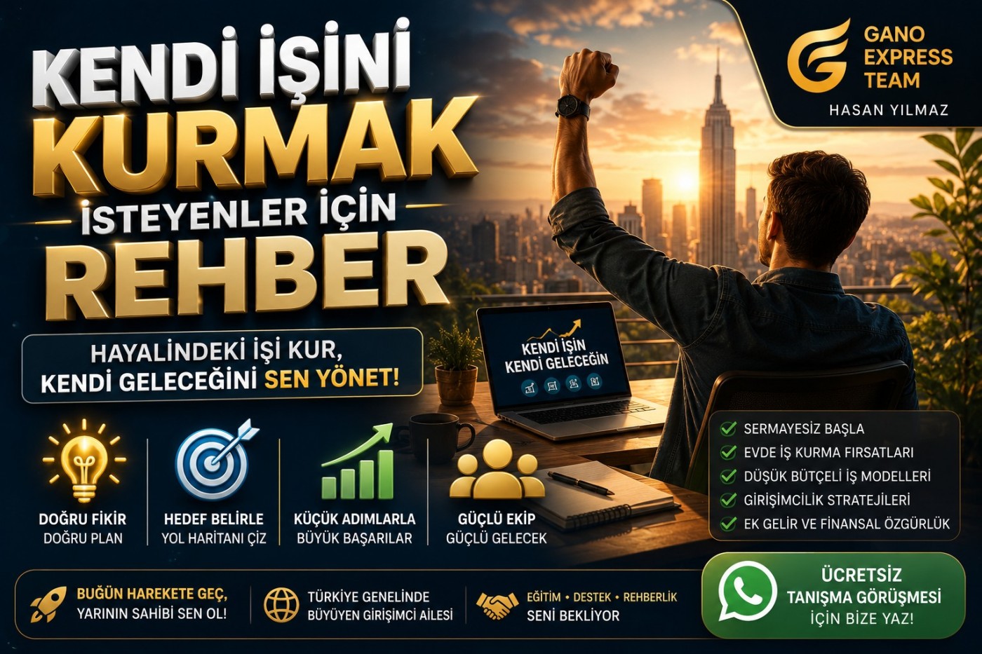 KENDİ İŞİNİ KURMAK İSTEYENLER İÇİN REHBER | 2026 GİRİŞİMCİLİK REHBERİ
